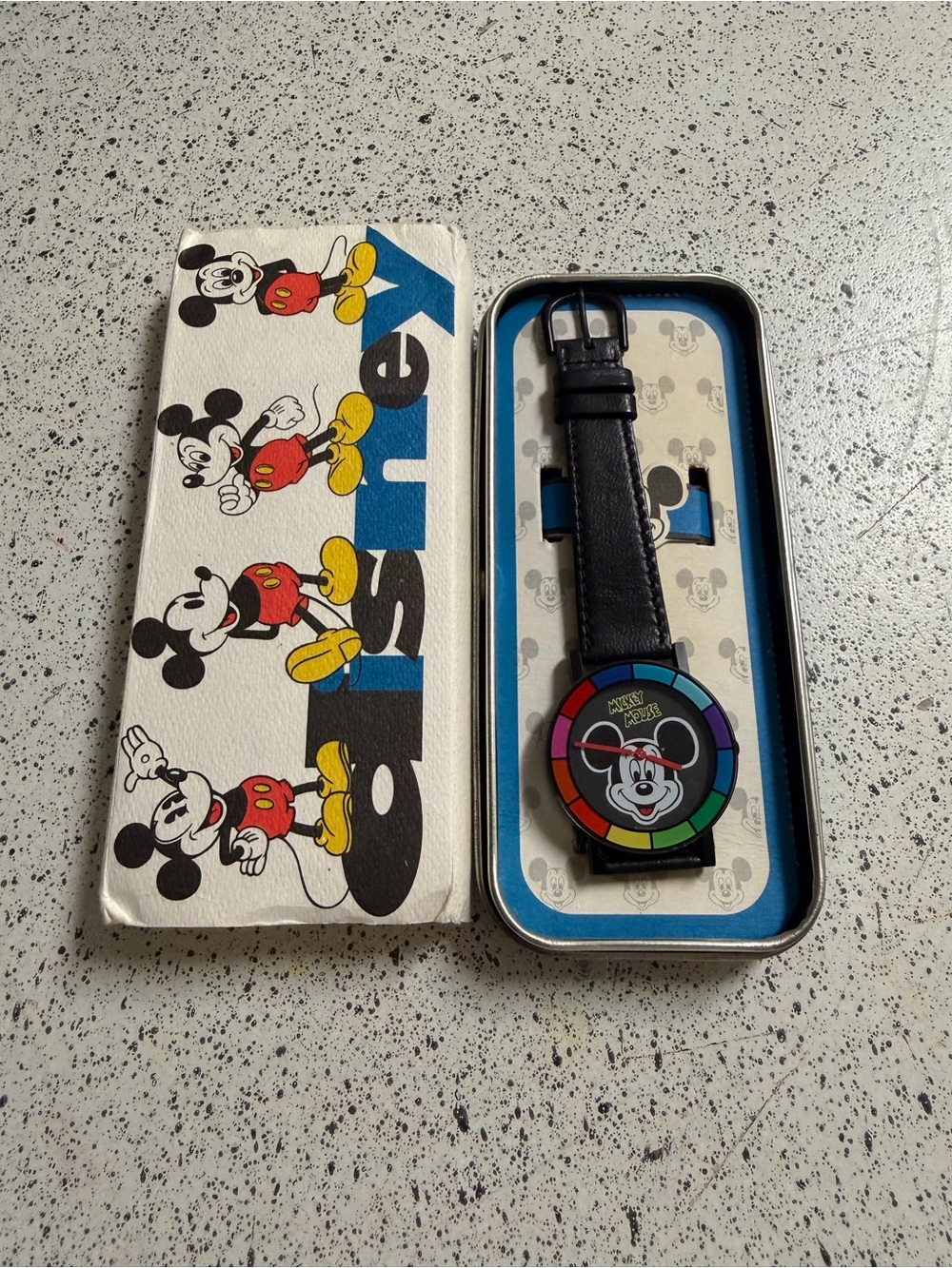Vintage Disney Micky Mouse Watch New With Box 1970s